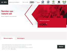 Tablet Screenshot of coox-motors.be